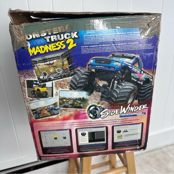 Vintage Microsoft Sidewinder Force Feedback Wheel & Pedals - Picture 3 of 10